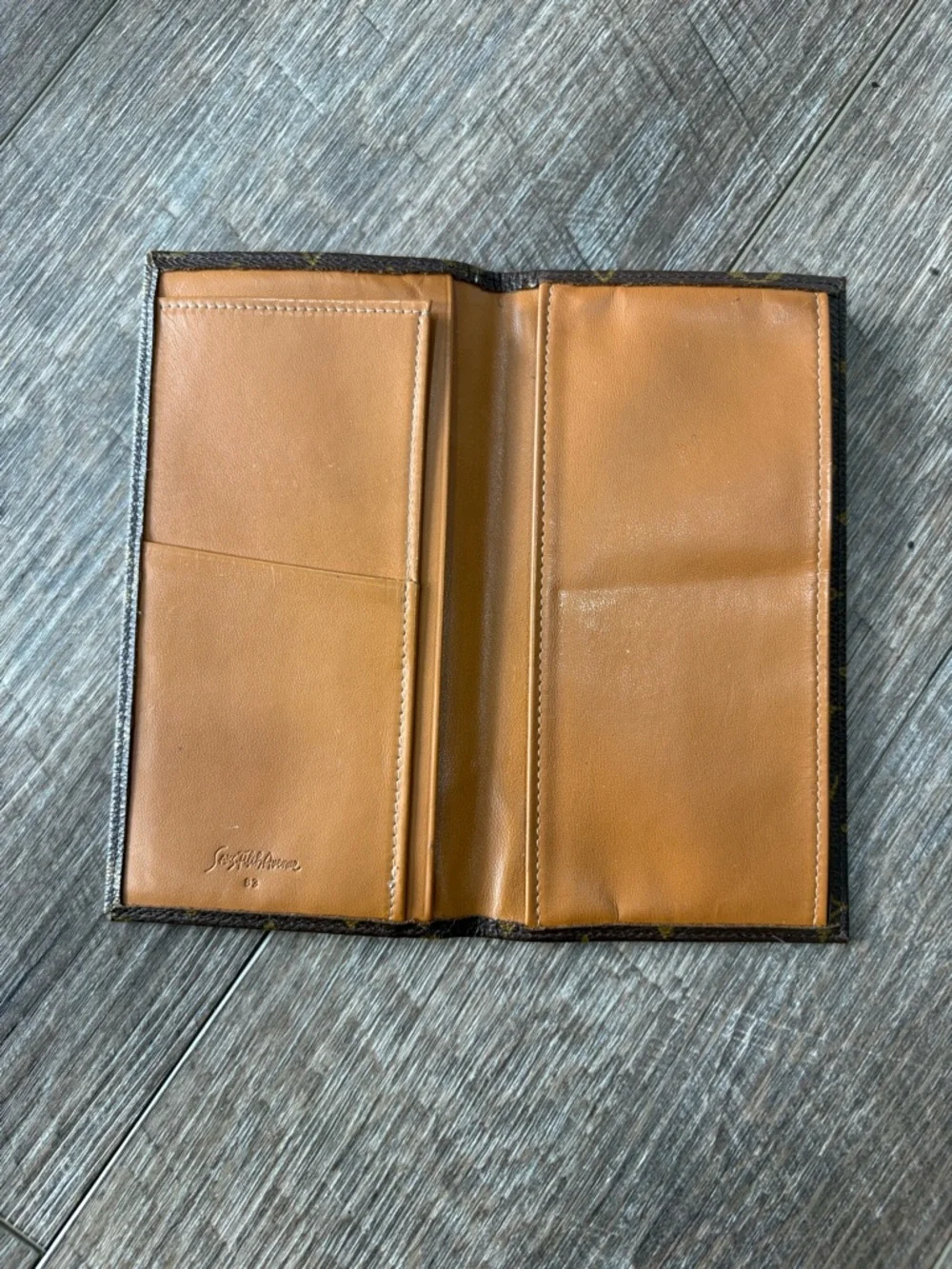 Louis Vuitton Monogram Long Wallet - Brown & Gold Print - Picture 3 of 4